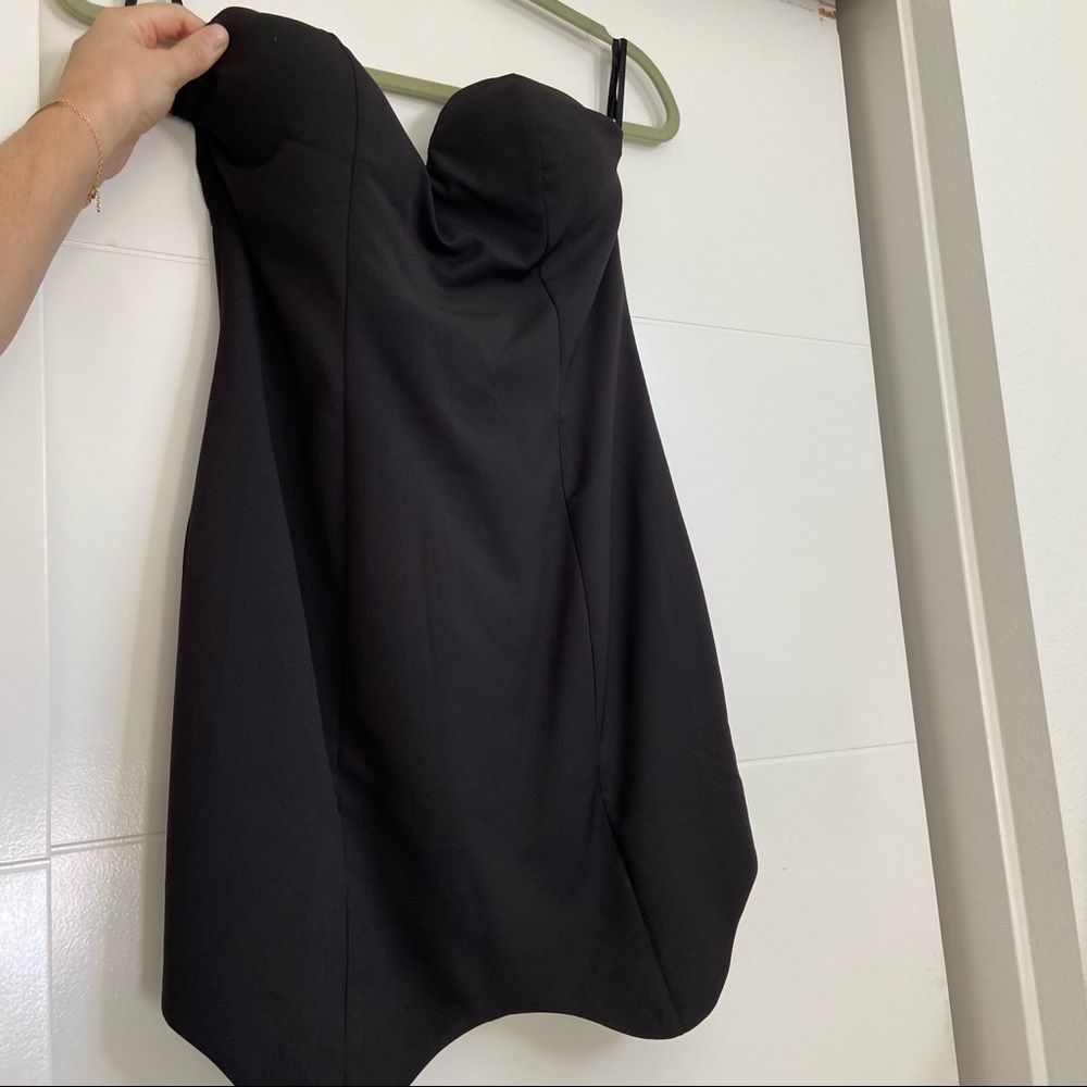 Strapless going out dress